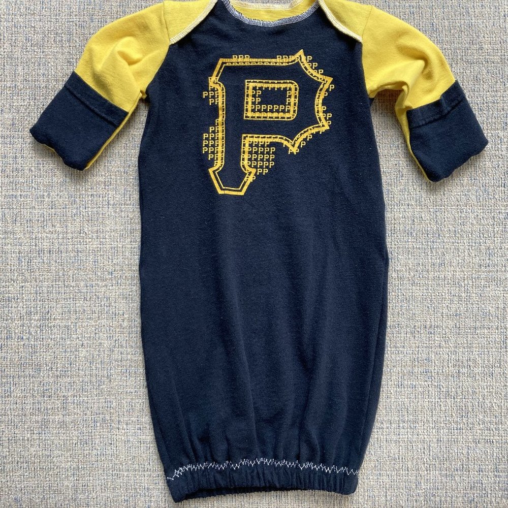 Pittsburgh Pirates MLB Baseball handmade t shirt newborn gown infant sleepsack